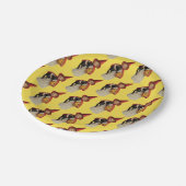 Assiettes En Carton Halloween à l'ancienne, sorcière fille avec chat n (Angle)