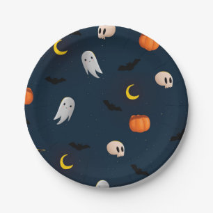Assiettes En Carton Halloween Art Halloween Squelette Art Happy Hallow