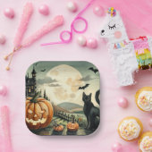 Assiettes En Carton Halloween/Automne/Automne/citrouille/chat (Fête)