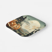 Assiettes En Carton Halloween/Automne/Automne/citrouille/chat (Angulaire)