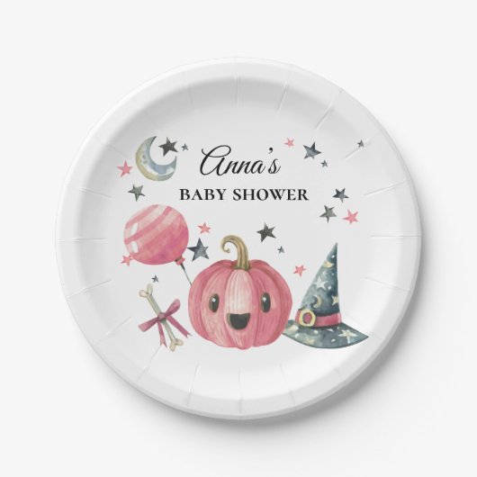 Assiettes En Carton Halloween Baby shower Petites plaques de papier de (Devant)