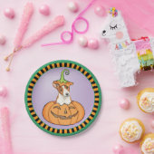 Assiettes En Carton Halloween Basenji (Fête)