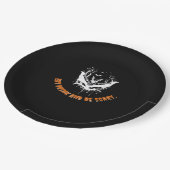Assiettes En Carton Halloween Bat Hanging For The Essential (Angle)