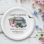 Assiettes En Carton Halloween Bébé brasser sorcière Révélation de genr<br><div class="desc">Cette conception peut être personnalisée dans la zone fournie en modifiant la photo et/ou le texte. Vous pouvez également le customiser en cliquant sur Personnaliser ce Modèle, puis en choisissant l'option cliquer pour customiser et supprimer ou modifier la couleur de l'arrière - plan, ajouter du texte, modifier la couleur ou...</div>