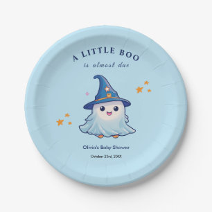 Assiettes En Carton Halloween Bleu Un Petit Baby shower Boo