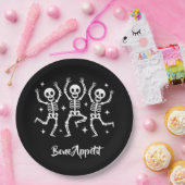 Assiettes En Carton Halloween Bone Appetit  (Fête)