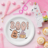 Assiettes En Carton Halloween Boo (Fête)