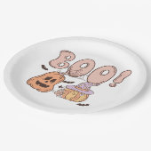 Assiettes En Carton Halloween Boo (Angle)