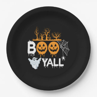 Assiettes En Carton Halloween Boo Yell Halloween Anniversaire