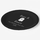 Assiettes En Carton Halloween Boos et Booze (Angle)