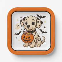 Halloween Chien Dalmatien Trick ou traitement