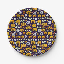 Halloween citrouille et chauves-souris