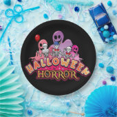 Assiettes En Carton Halloween Clowns d'horreur Plaques de papier d'hor (Fête)