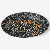 Assiettes En Carton Halloween Cobwebs (Angle)