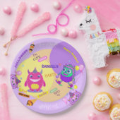 Assiettes En Carton Halloween Costume Party Monstres éffrayant fun Dan (Fête)