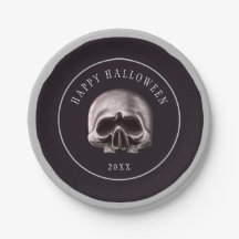 Halloween Crâne métallique Éffrayant personnalisé