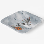 Assiettes En Carton Halloween Dancing Skeletons (Angulaire)