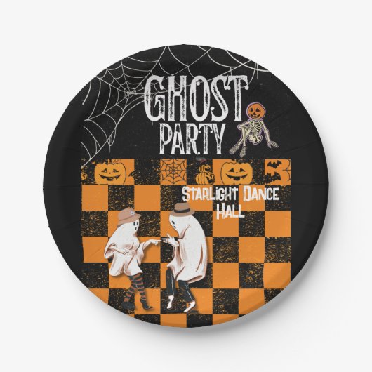 ASSIETTES EN CARTON HALLOWEEN DANSE (Devant)