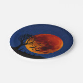 Assiettes En Carton Halloween de la lune de récolte (Angle)