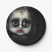 Assiettes En Carton Halloween déplaisante et hantée (Devant)