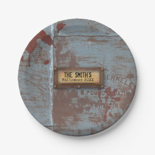 Assiettes En Carton Halloween déplaisante Grunge Undead