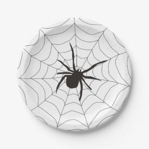 Assiettes En Carton Halloween déplaisante Spider Web