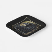 Assiettes En Carton Halloween d'oiseaux noirs (Angulaire)