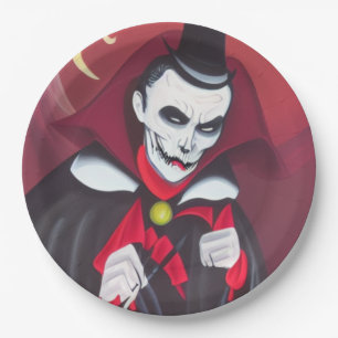 Assiettes En Carton Halloween Dracula