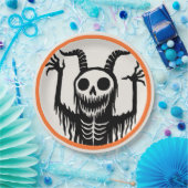 Assiettes En Carton Halloween du diable déplaisant (Fête)