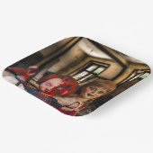 Assiettes En Carton Halloween effrayant (Angulaire)