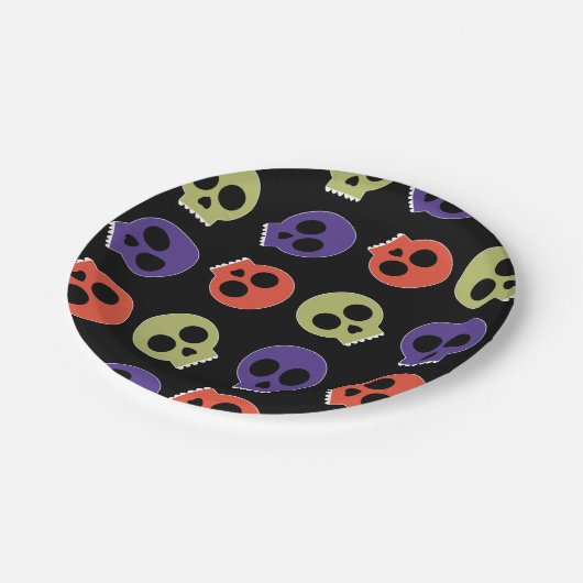 Assiettes En Carton Halloween éffrayant (Angle)