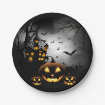 Halloween - Éffrayant Citrouille gris lune - All O