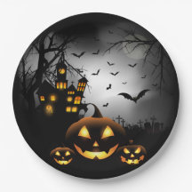 Halloween - Éffrayant Citrouille gris lune - All O
