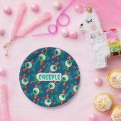 Assiettes En Carton Halloween effrayant Éffrayant yeux effrayant (Fête)