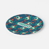 Assiettes En Carton Halloween effrayant Éffrayant yeux effrayant (Angle)
