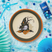 Assiettes En Carton Halloween éffrayant Haunted House (Fête)