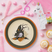 Assiettes En Carton Halloween éffrayant Haunted House (Fête)