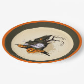 Assiettes En Carton Halloween éffrayant Haunted House (Angle)