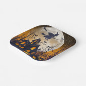 Assiettes En Carton Halloween éffrayant Haunted House (Angulaire)