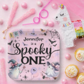 Assiettes En Carton Halloween Éffrayant One mignonne Ghost 1er fête d' (Fête)