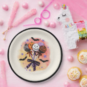 Assiettes En Carton Halloween Éffrayant pâtisseries sucrées (Fête)
