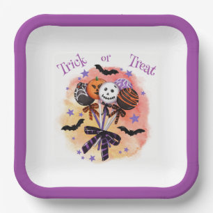 Assiettes En Carton Halloween Éffrayant pâtisseries sucrées