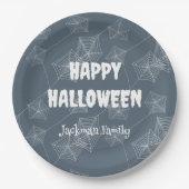 Assiettes En Carton Halloween éffrayant personnalisable (Devant)