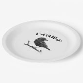 Assiettes En Carton Halloween F-CAW-F du Corbeau (Angle)