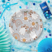 Assiettes En Carton Halloween fantôme super (Fête)