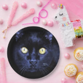 Assiettes En Carton Halloween fête peur Chat noir Horreur Nuit (Fête)