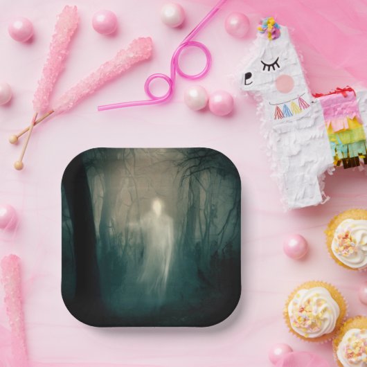 Assiettes En Carton Halloween - Forêt hantée 3 (Fête)
