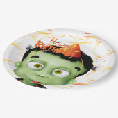 Assiettes En Carton Halloween Frankenstein Monster Anniversaire de enf (Angle)