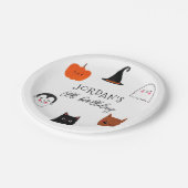 Assiettes En Carton Halloween Friends mignonne Modern Boy Fête d'anniv (Angle)