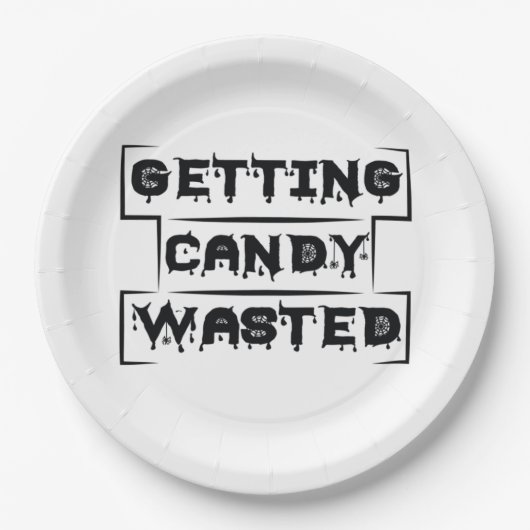 Assiettes En Carton Halloween Getting (Devant)